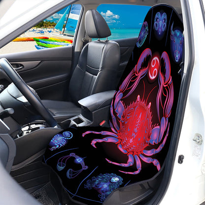 Cancer And Astrological Signs Print Waterproof Car Seat Cover