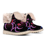 Cancer And Astrological Signs Print Winter Boots