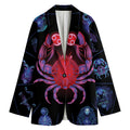 Cancer And Astrological Signs Print Women's Cotton Blazer