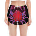 Cancer And Astrological Signs Print Women's Split Running Shorts