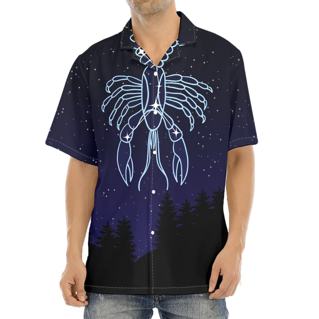 Cancer Constellation Print Aloha Shirt