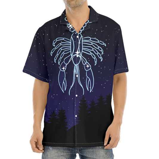 Cancer Constellation Print Aloha Shirt