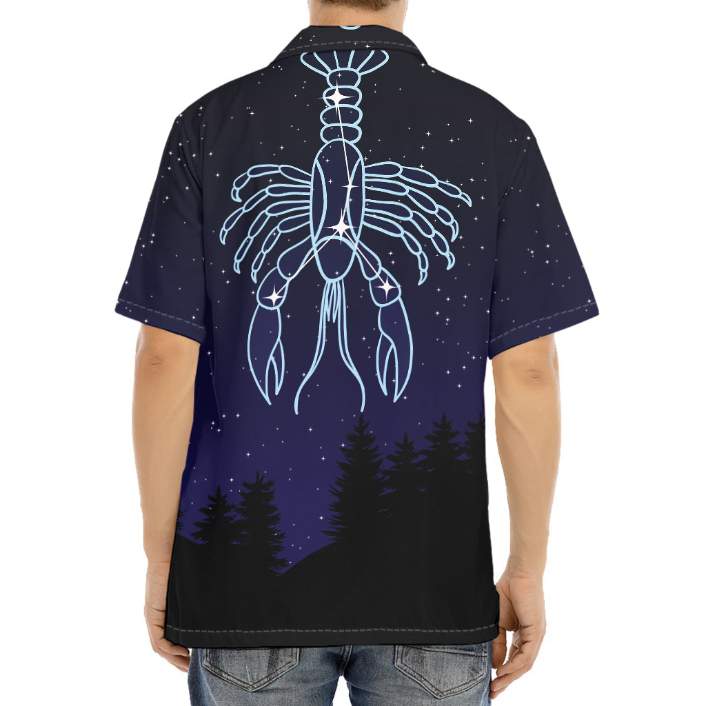 Cancer Constellation Print Aloha Shirt