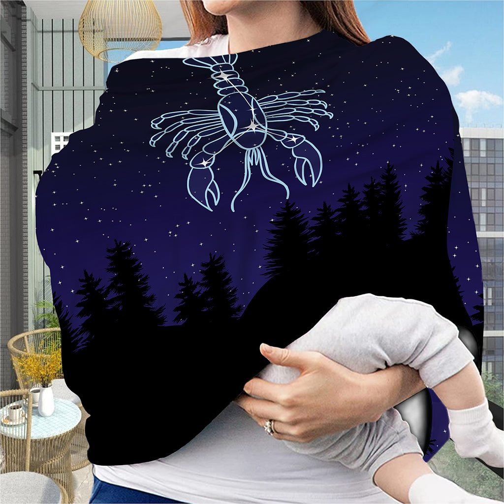 Cancer Constellation Print Baby Seat Cover