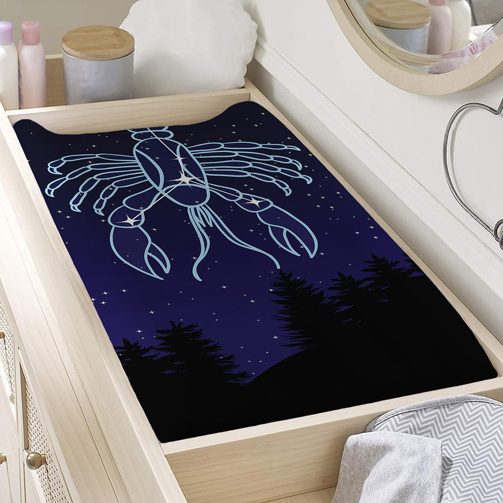 Cancer Constellation Print Changing Pad Cover