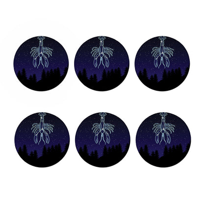 Cancer Constellation Print Coaster Set