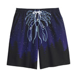 Cancer Constellation Print Cotton Shorts