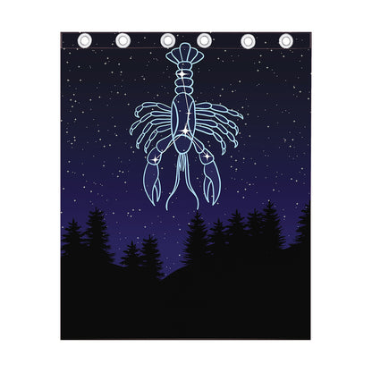 Cancer Constellation Print Curtain