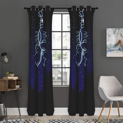 Cancer Constellation Print Curtain