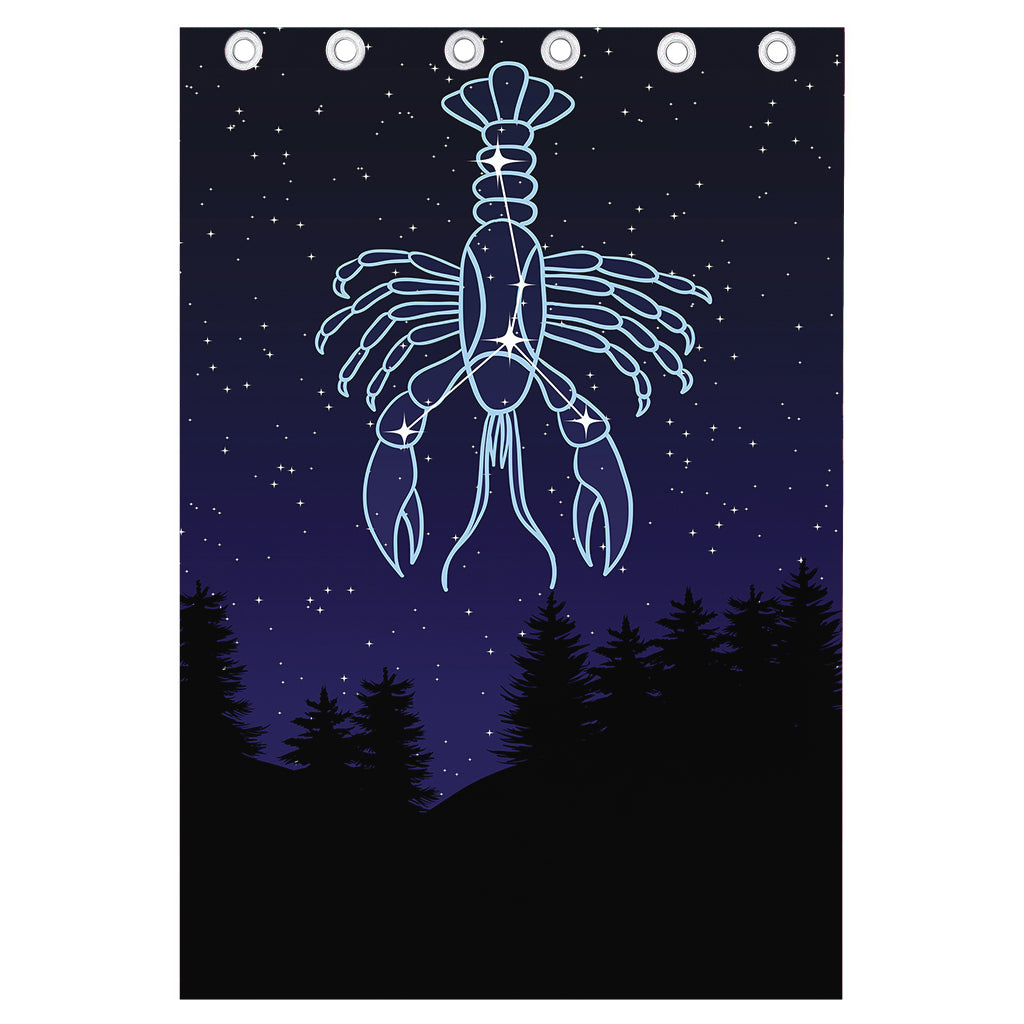 Cancer Constellation Print Curtain