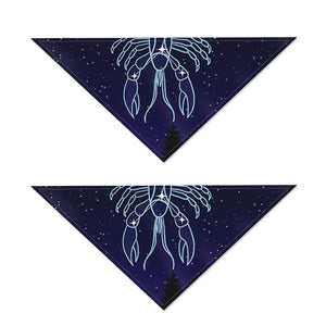 Cancer Constellation Print Dog Bandana