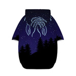 Cancer Constellation Print Dog Zip Up Hoodie
