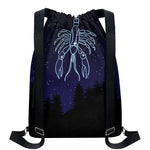 Cancer Constellation Print Drawstring Backpack