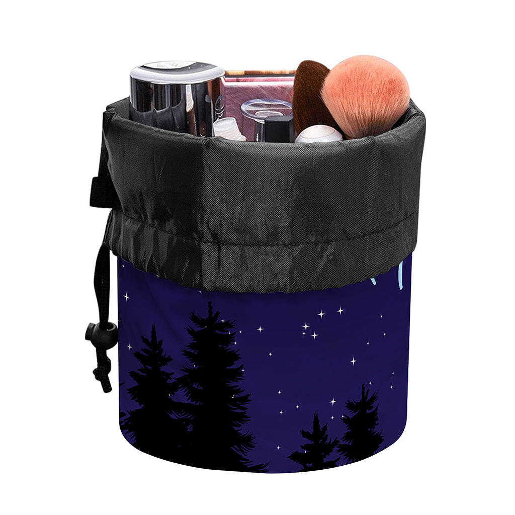 Cancer Constellation Print Drawstring Makeup Bag