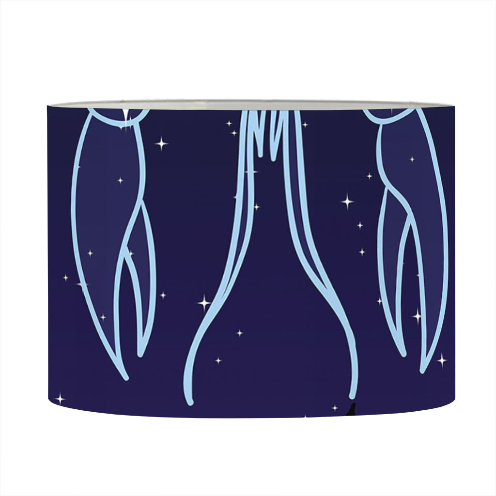 Cancer Constellation Print Drum Lamp Shade