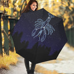 Cancer Constellation Print Foldable Umbrella