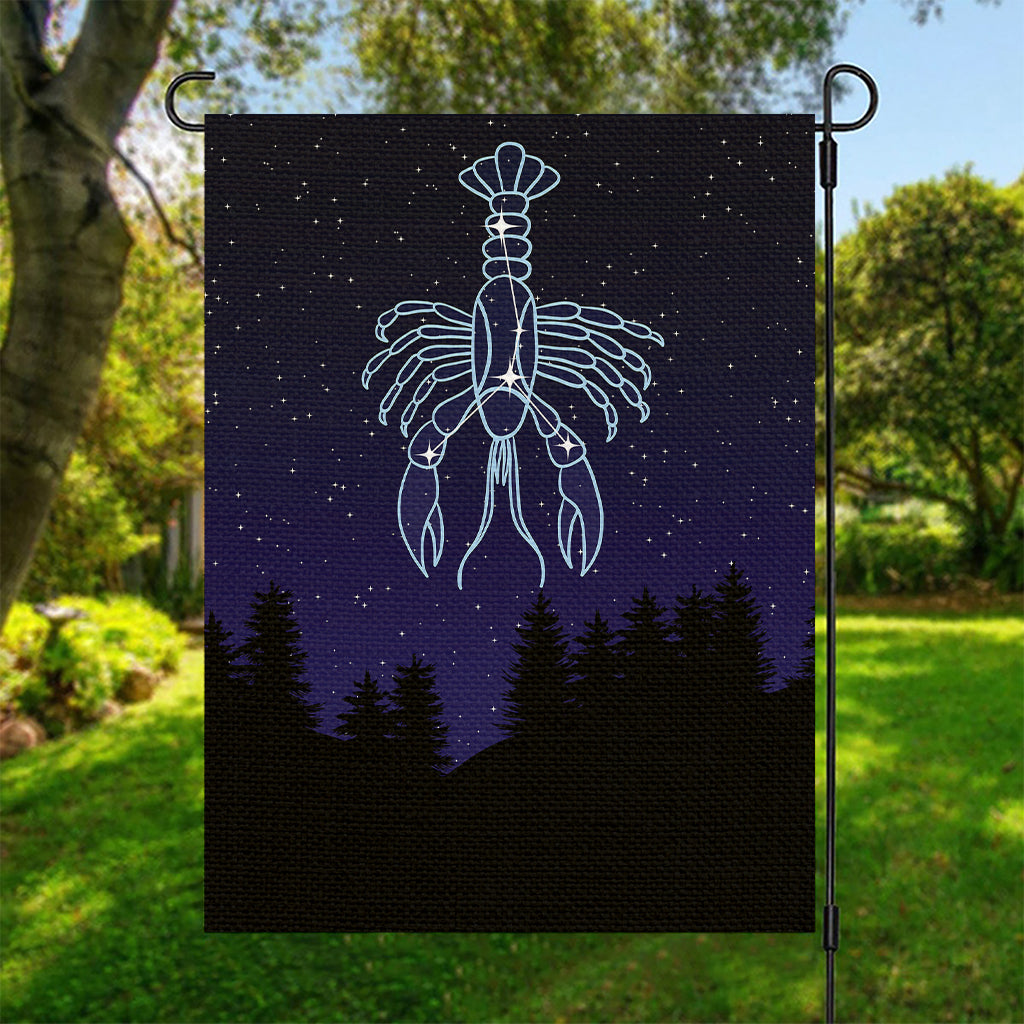 Cancer Constellation Print Garden Flag