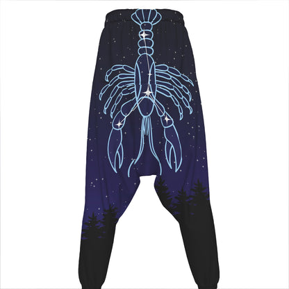 Cancer Constellation Print Hammer Pants