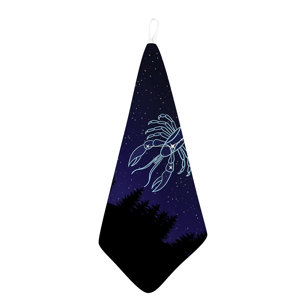 Cancer Constellation Print Hand Towel