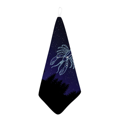 Cancer Constellation Print Hand Towel