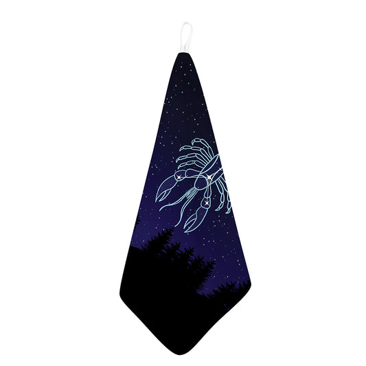 Cancer Constellation Print Hand Towel