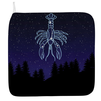 Cancer Constellation Print Hand Towel