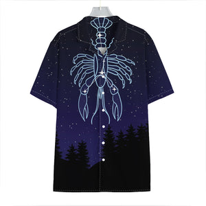 Cancer Constellation Print Hawaiian Shirt