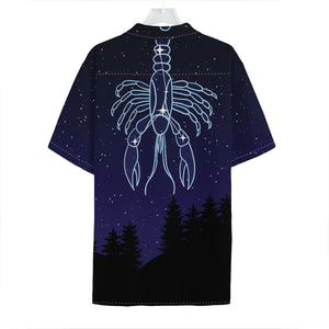 Cancer Constellation Print Hawaiian Shirt