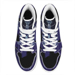 Cancer Constellation Print High Top Leather Sneakers