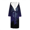 Cancer Constellation Print Hooded Bathrobe