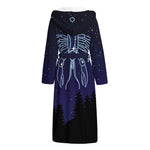 Cancer Constellation Print Hooded Bathrobe