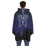 Cancer Constellation Print Hoodie Blanket