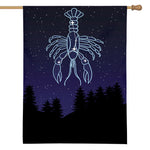 Cancer Constellation Print House Flag
