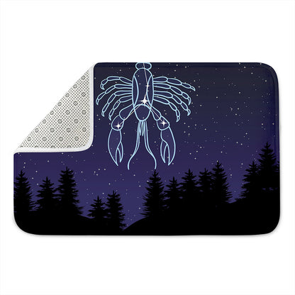 Cancer Constellation Print Indoor Door Mat