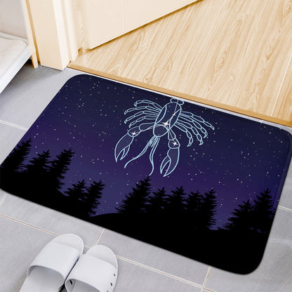 Cancer Constellation Print Indoor Door Mat