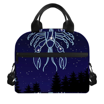 Cancer Constellation Print Insulated Lunch Bag