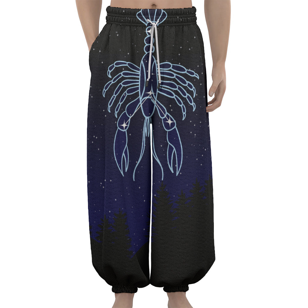 Cancer Constellation Print Lantern Pants