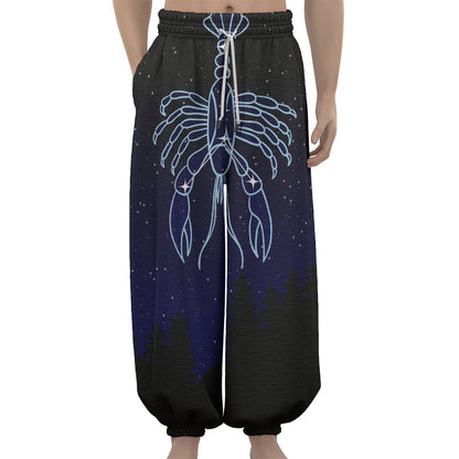 Cancer Constellation Print Lantern Pants