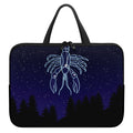 Cancer Constellation Print Laptop Sleeve With Handle