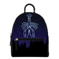 Cancer Constellation Print Leather Backpack