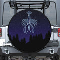 Cancer Constellation Print Leather Spare Tire Cover