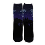 Cancer Constellation Print Long Socks