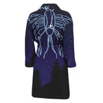Cancer Constellation Print Men's Bathrobe