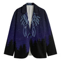 Cancer Constellation Print Men's Blazer