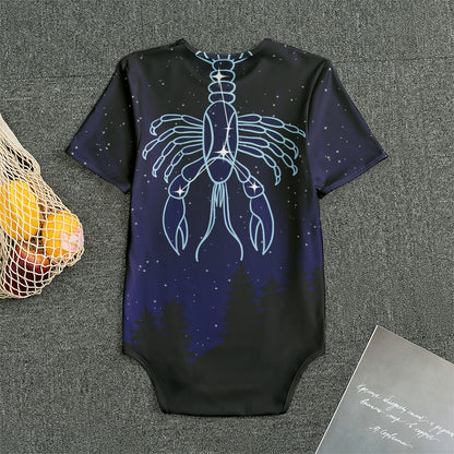 Cancer Constellation Print Men's Bodysuit