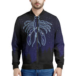 Cancer Constellation Print Men's Bomber Jacket