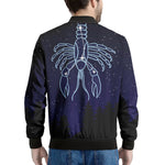 Cancer Constellation Print Men's Bomber Jacket
