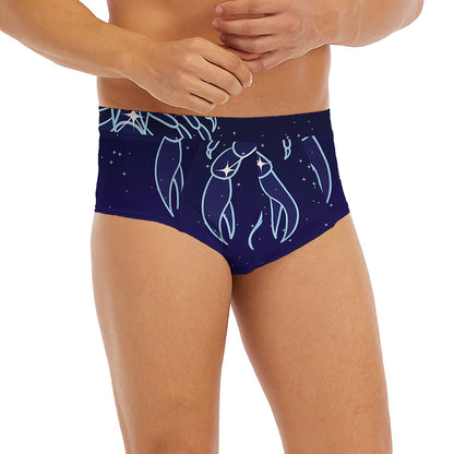 Cancer Constellation Print Men's Briefs