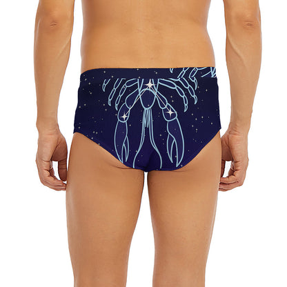 Cancer Constellation Print Men's Briefs