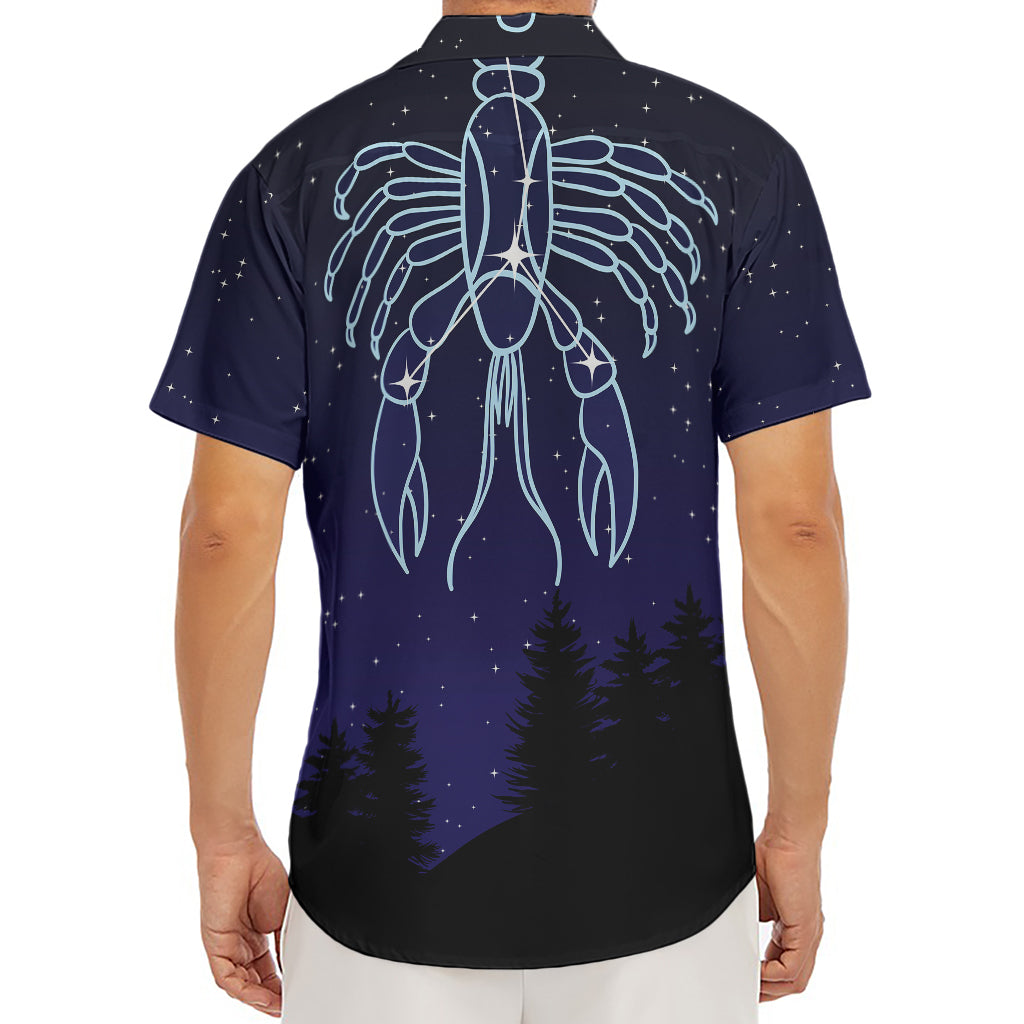 Cancer Constellation Print Men's Deep V-Neck Shirt